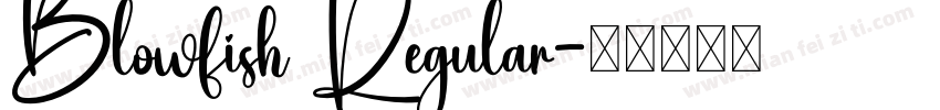 Blowfish Regular字体转换